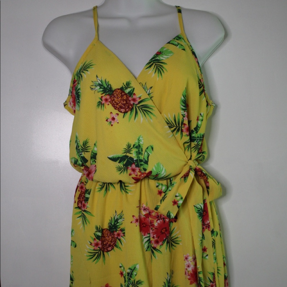 Yellow Floral Romper